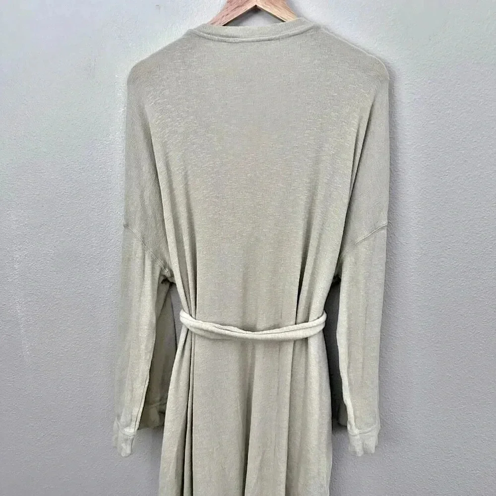 FREE PEOPLE BEACH | Golden‎ Sands Oversized Cardigan Light Sage | Size Small